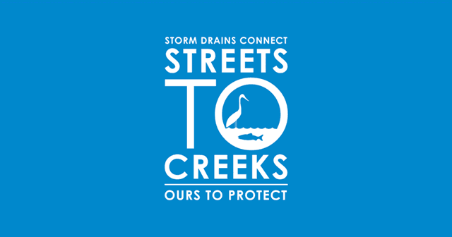 Logo of Streets to Creeks on blue background