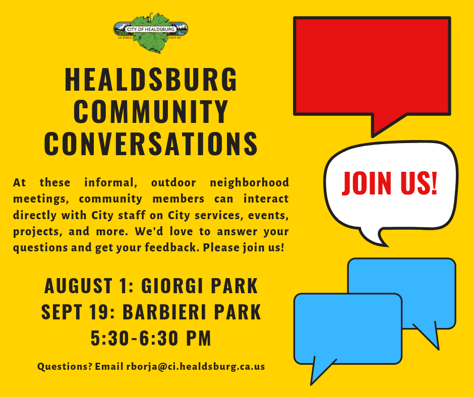 Flyer for Community Conversations 2019